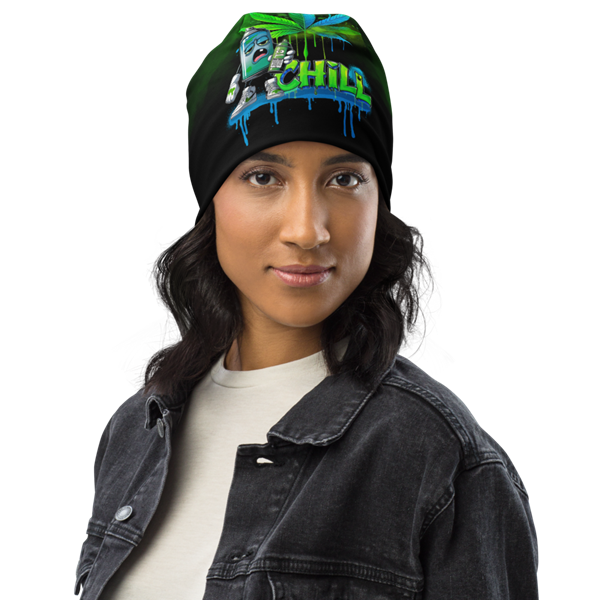 Chill Vibes Beanie Black - Image 8