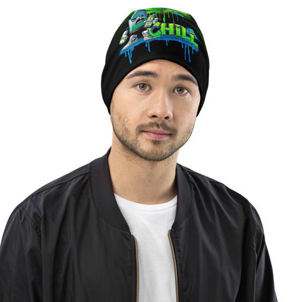 Chill Vibes Beanie Black - Image 7