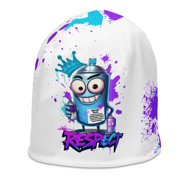 Graffiti Respect Beanie White