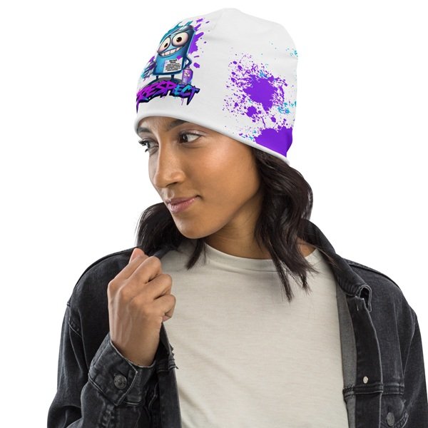 Graffiti Respect Beanie - Image 5
