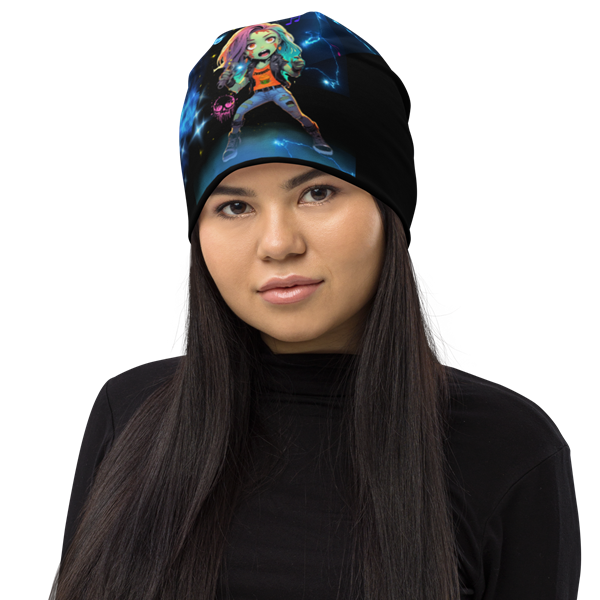 Zombees Rena Harper Beanie on a young woman