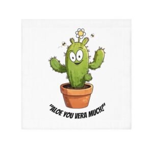 Aloe You Vera Much Face Towel Front