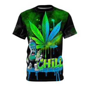 Chill Vibes Black T-shirt Front