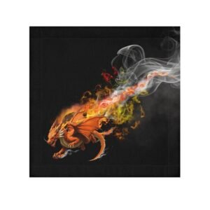 Fire Dragon Face Towel