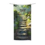 Serene Garden Bath Towel Front