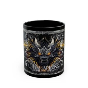 Tribal Dragon Coffee Mug Front