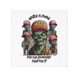 Winter is Coming Face Towel - White Front