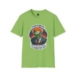 Zombie Politician T-shirt Lime Green Front