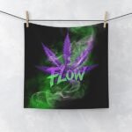 Cannabis Flow Face Towel
