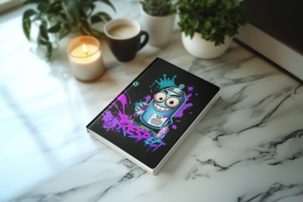Graffiti Respect Journal on marble countertop