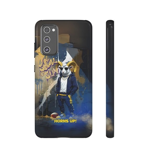 Horns Up Phone Case Front and Side, Samsung Galaxy S20 FE, Glossy