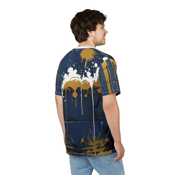 Horns Up T-shirt Person 1 Back, White stitching