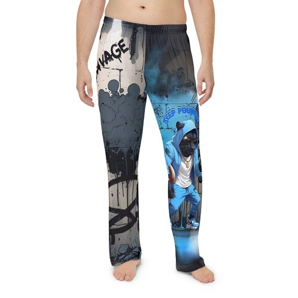 Keep Pounding Pajama Pants Person Front