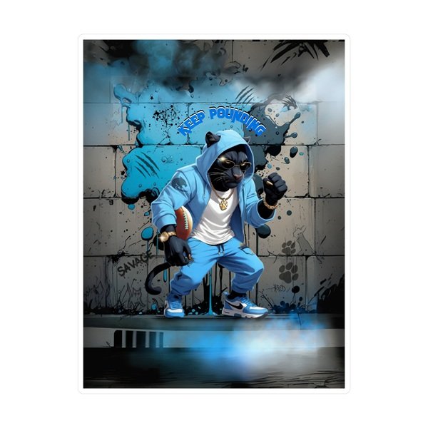Keep Pounding Sticker Front, 6_ x 8_