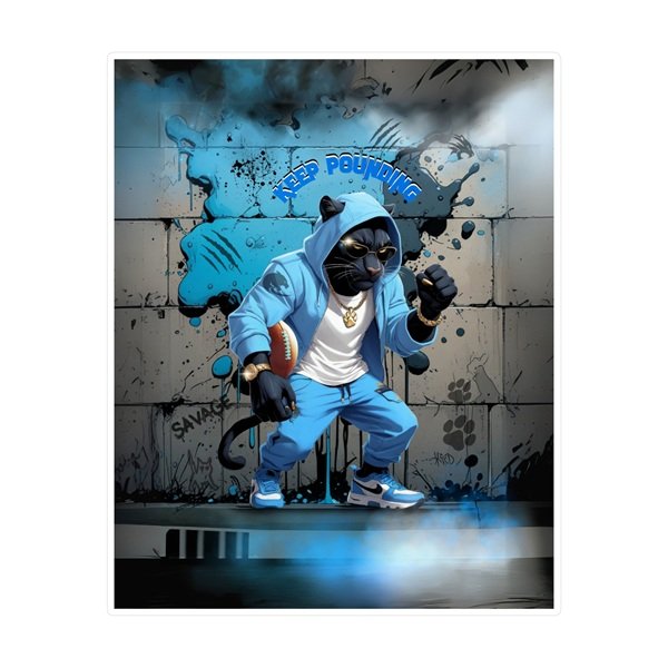 Keep Pounding Sticker Front, 8_ x 10_