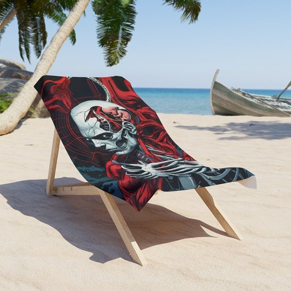 Shed the Doctrine Keep the Core Beach Towel Context, 30_ × 60_