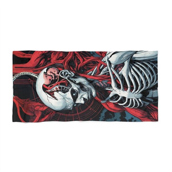 Shed the Doctrine Keep the Core Beach Towel Front, 36_ × 72_