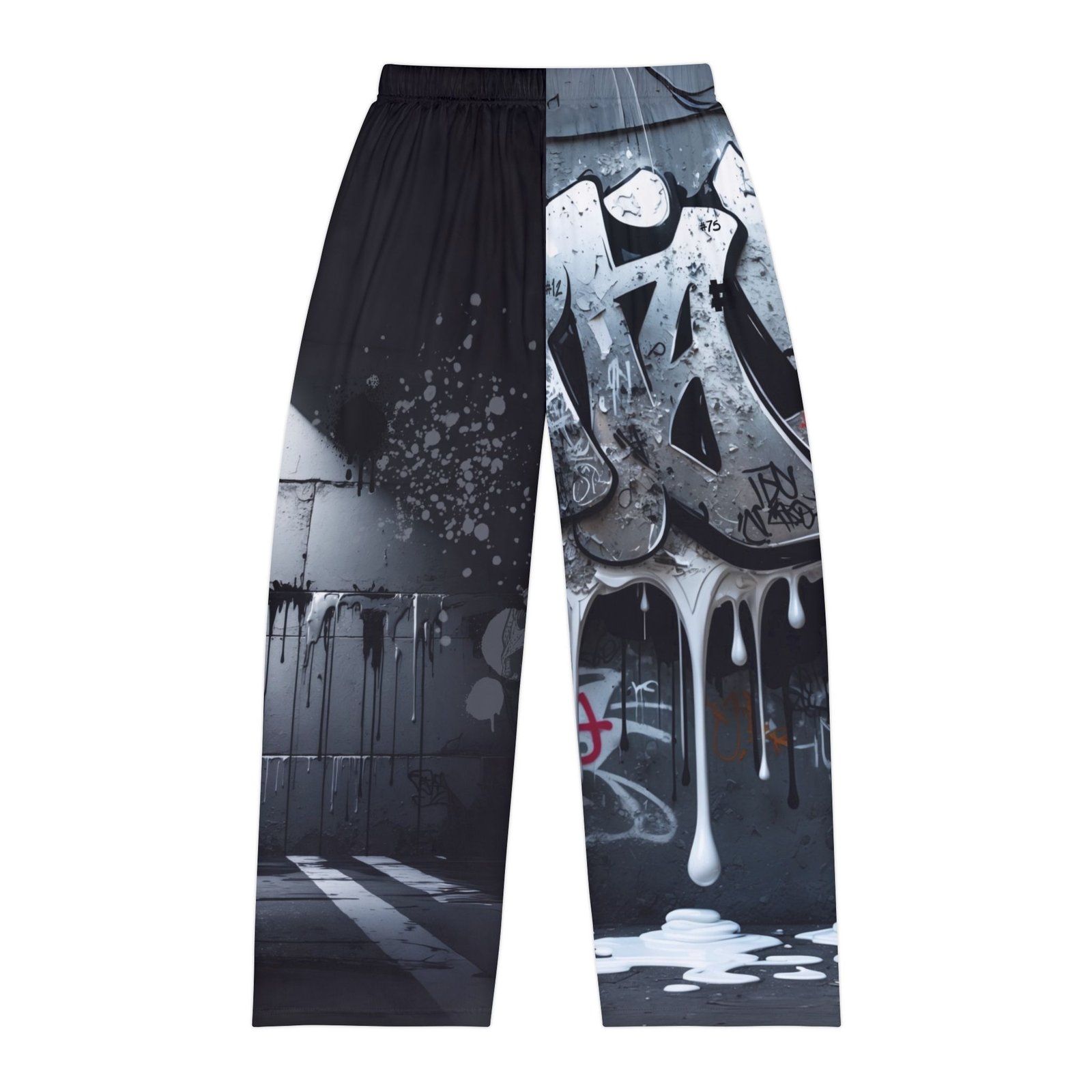 Silver and Black Attack Pajama Pants - Image 2