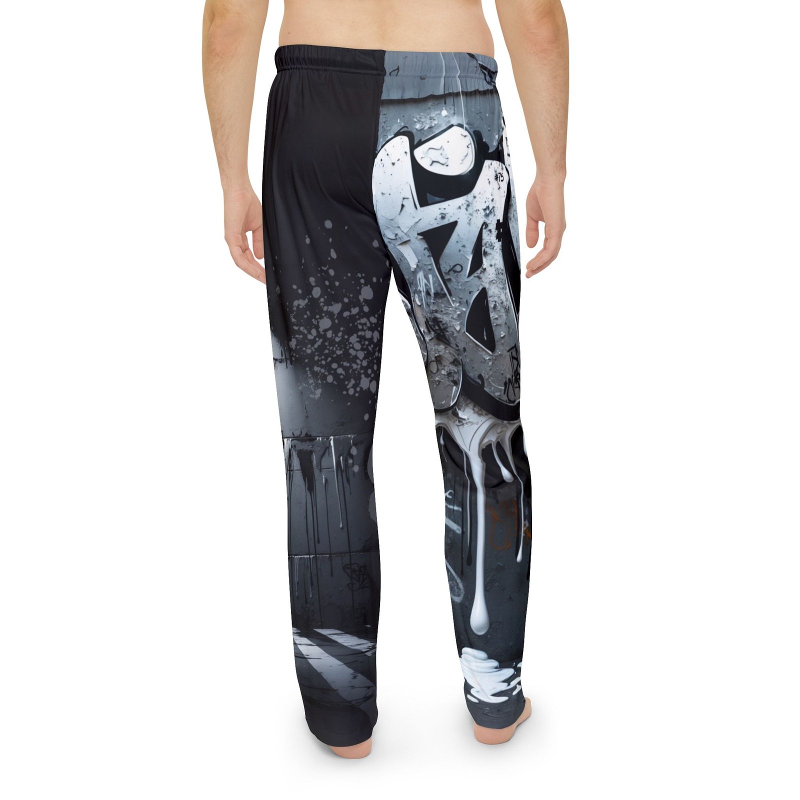 Silver and Black Attack Pajama Pants - Image 4