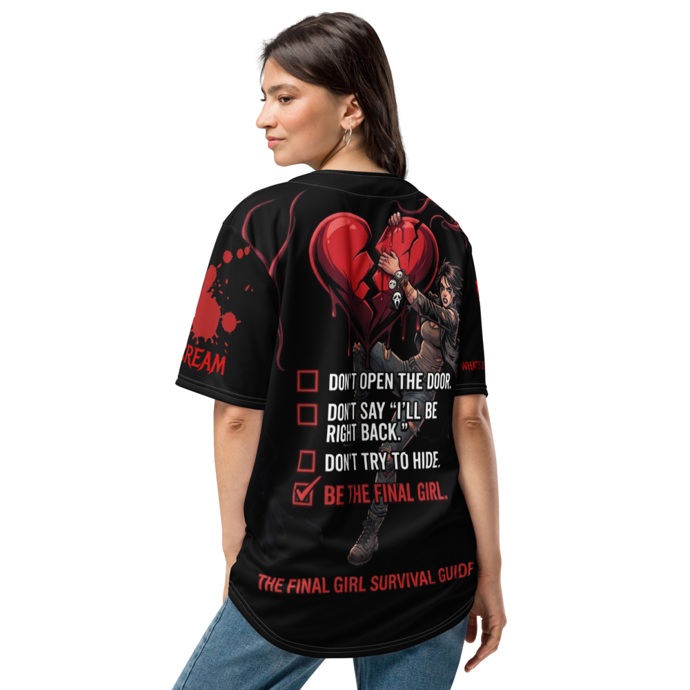 The Ultimate Slasher Survival Guide Baseball Jersey - Image 3